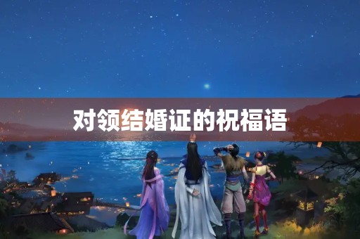 对领结婚证的祝福语,祝福登记领证的祝福语