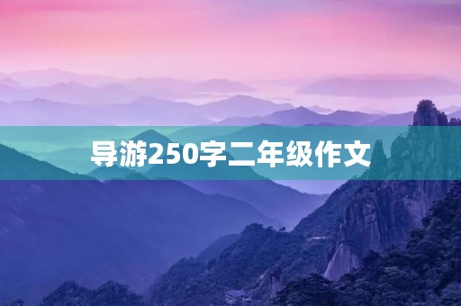 导游250字二年级作文 导游250字二年级作文