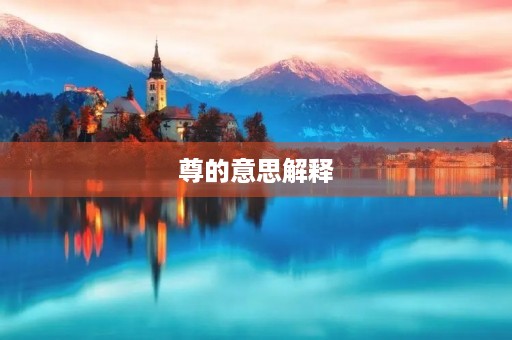 尊的意思解释(尊的笔顺) 尊的意思解释(尊的笔顺)