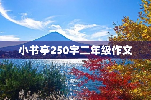 小书亭250字二年级作文