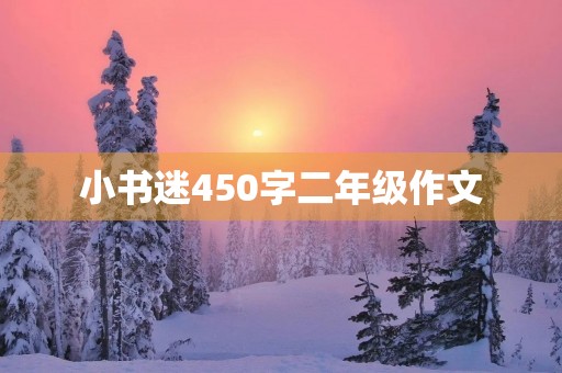 小书迷450字二年级作文 小书迷450字二年级作文