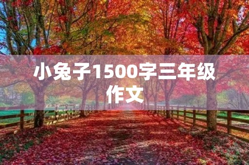 小兔子1500字三年级作文 小兔子1500字三年级作文