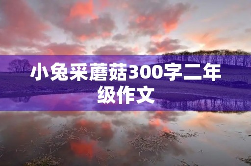 小兔采蘑菇300字二年级作文