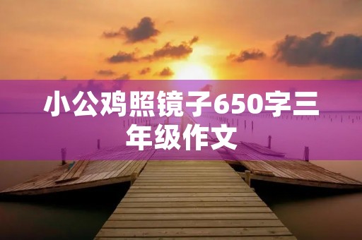 小公鸡照镜子650字三年级作文
