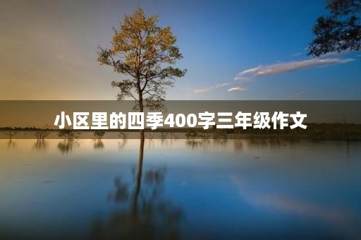 小区里的四季400字三年级作文 小区里的四季400字三年级作文