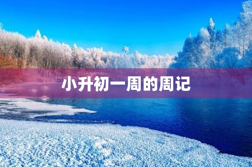 小升初一周的周记 小升初一周的周记