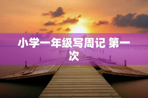 小学一年级写周记 第一次