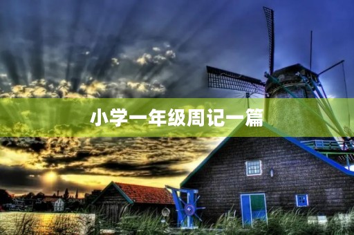 小学一年级周记一篇 小学一年级周记一篇