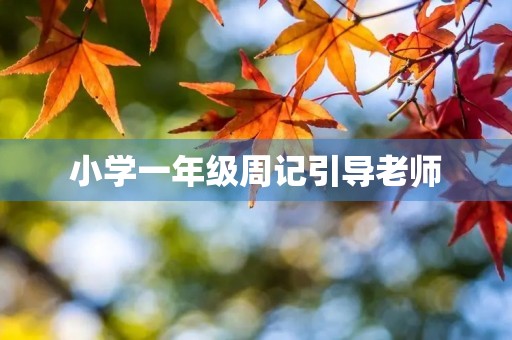 小学一年级周记引导老师 小学一年级周记引导老师