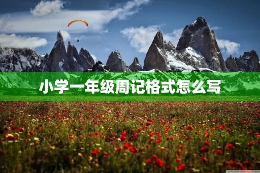 小学一年级周记格式怎么写 小学一年级周记格式怎么写