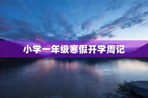小学一年级寒假开学周记