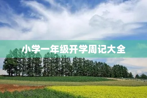 小学一年级开学周记大全
