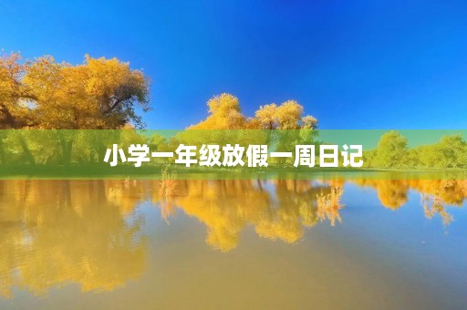 小学一年级放假一周日记