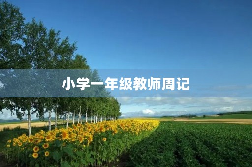 小学一年级教师周记