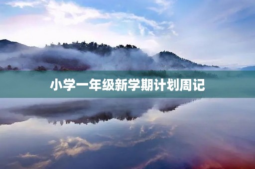 小学一年级新学期计划周记