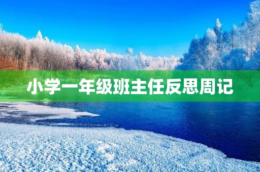 小学一年级班主任反思周记 小学一年级班主任反思周记