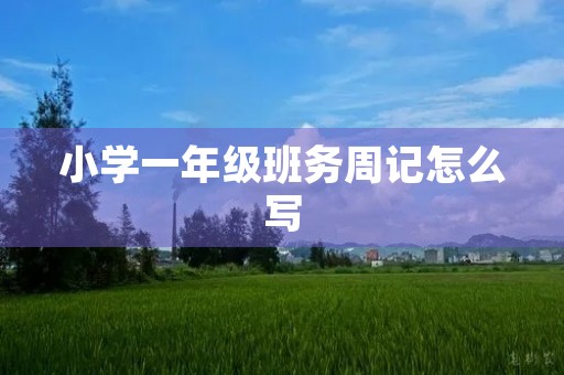 小学一年级班务周记怎么写 小学一年级班务周记怎么写