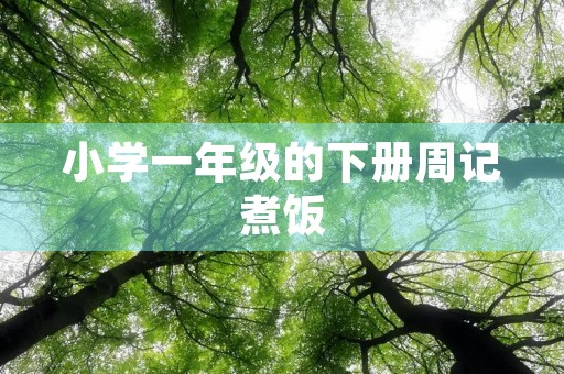 小学一年级的下册周记煮饭