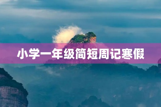 小学一年级简短周记寒假