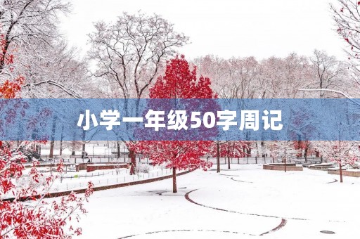 小学一年级50字周记