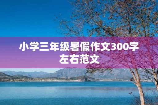 小学三年级暑假作文300字左右范文