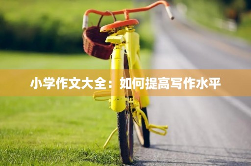 小学作文大全：如何提高写作水平