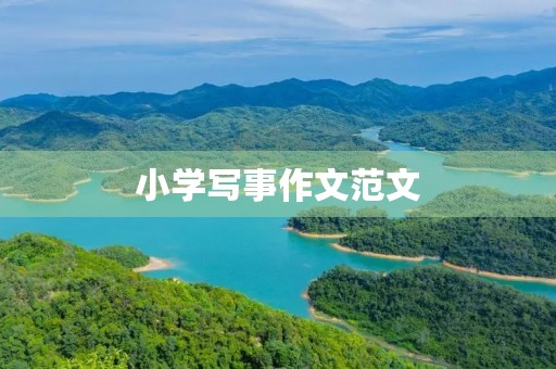 小学写事作文范文