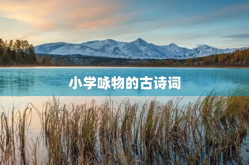 小学咏物的古诗词