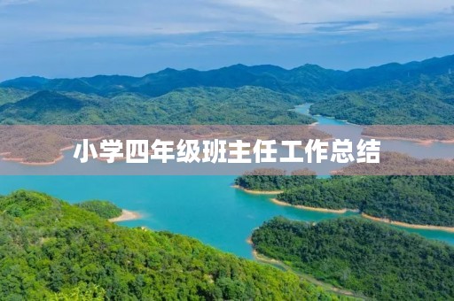 小学四年级班主任工作总结