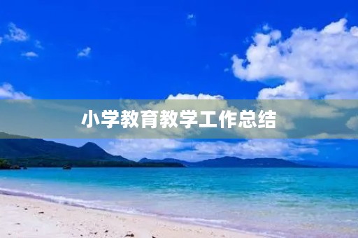 小学教育教学工作总结