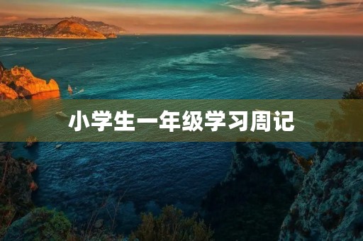 小学生一年级学习周记 小学生一年级学习周记
