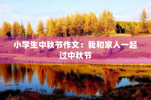 小学生中秋节作文：我和家人一起过中秋节
