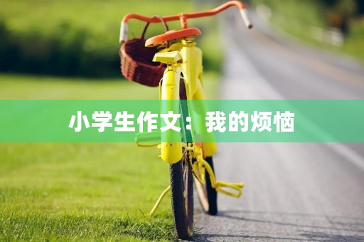 小学生作文：我的烦恼