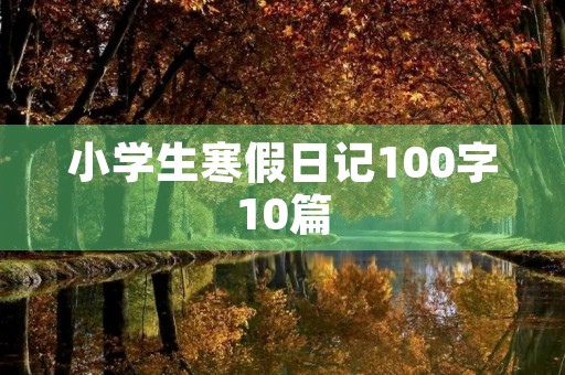 小学生寒假日记100字10篇 小学生寒假日记100字10篇