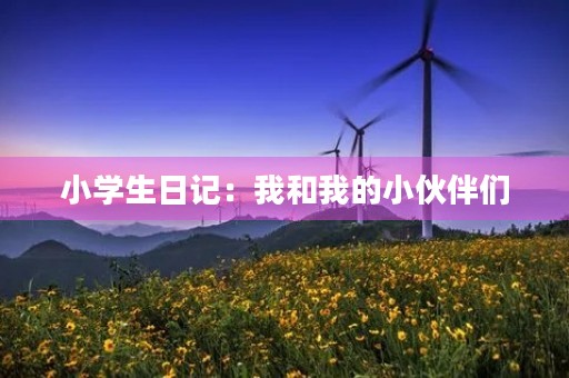小学生日记:我和我的小伙伴们 小学生日记:我和我的小伙伴们