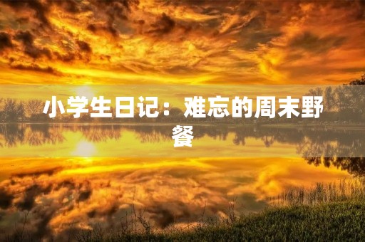 小学生日记：难忘的周末野餐