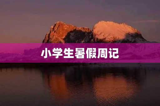 小学生暑假周记 小学生暑假周记
