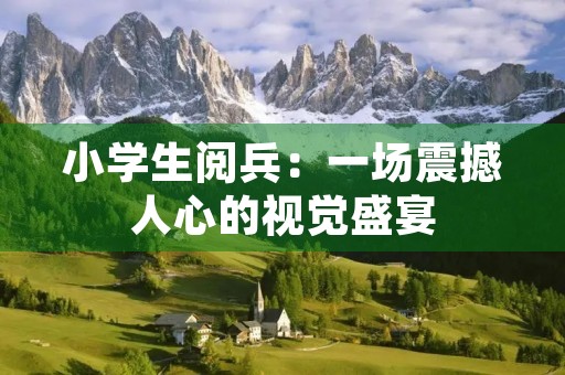 小学生阅兵：一场震撼人心的视觉盛宴