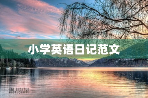 小学英语日记范文