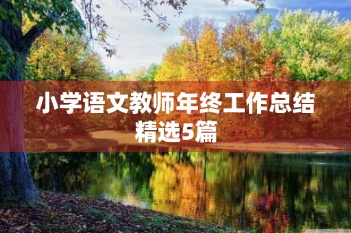 小学语文教师年终工作总结精选5篇