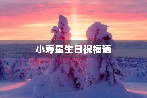 小寿星生日祝福语,祝愿小寿星的句子