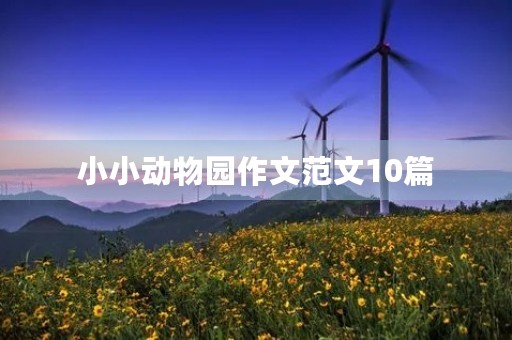 小小动物园作文范文10篇 小小动物园作文范文10篇