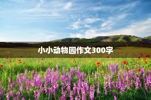 小小动物园作文300字 小小动物园作文300字