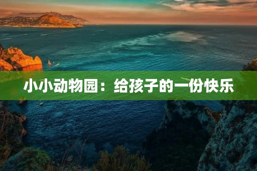 小小动物园：给孩子的一份快乐