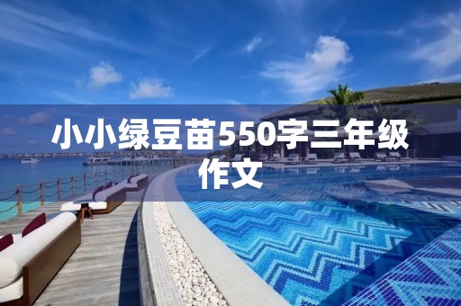 小小绿豆苗550字三年级作文