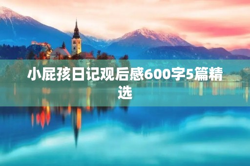 小屁孩日记观后感600字5篇精选 小屁孩日记观后感600字5篇精选