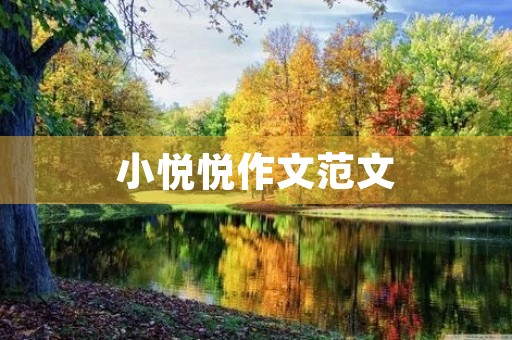 小悦悦作文范文