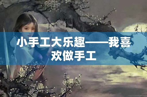 小手工大乐趣——我喜欢做手工 小手工大乐趣——我喜欢做手工
