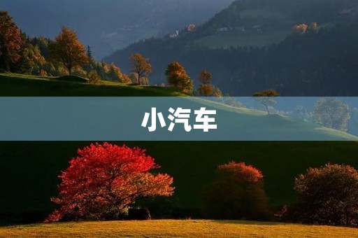 小汽车 小汽车