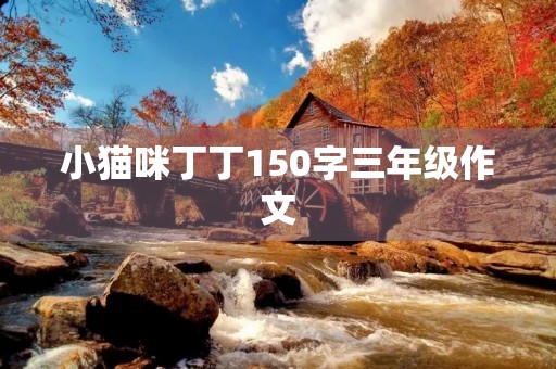 小猫咪丁丁150字三年级作文 小猫咪丁丁150字三年级作文